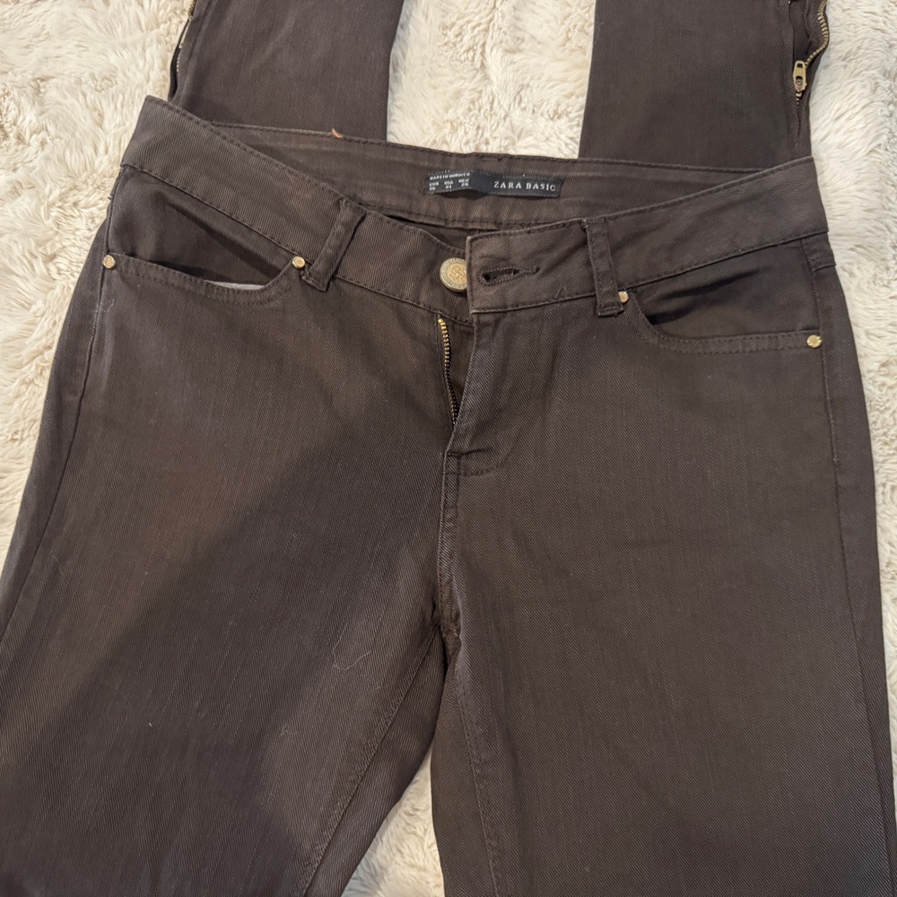 Zara Brown Skinny Jeans size 4